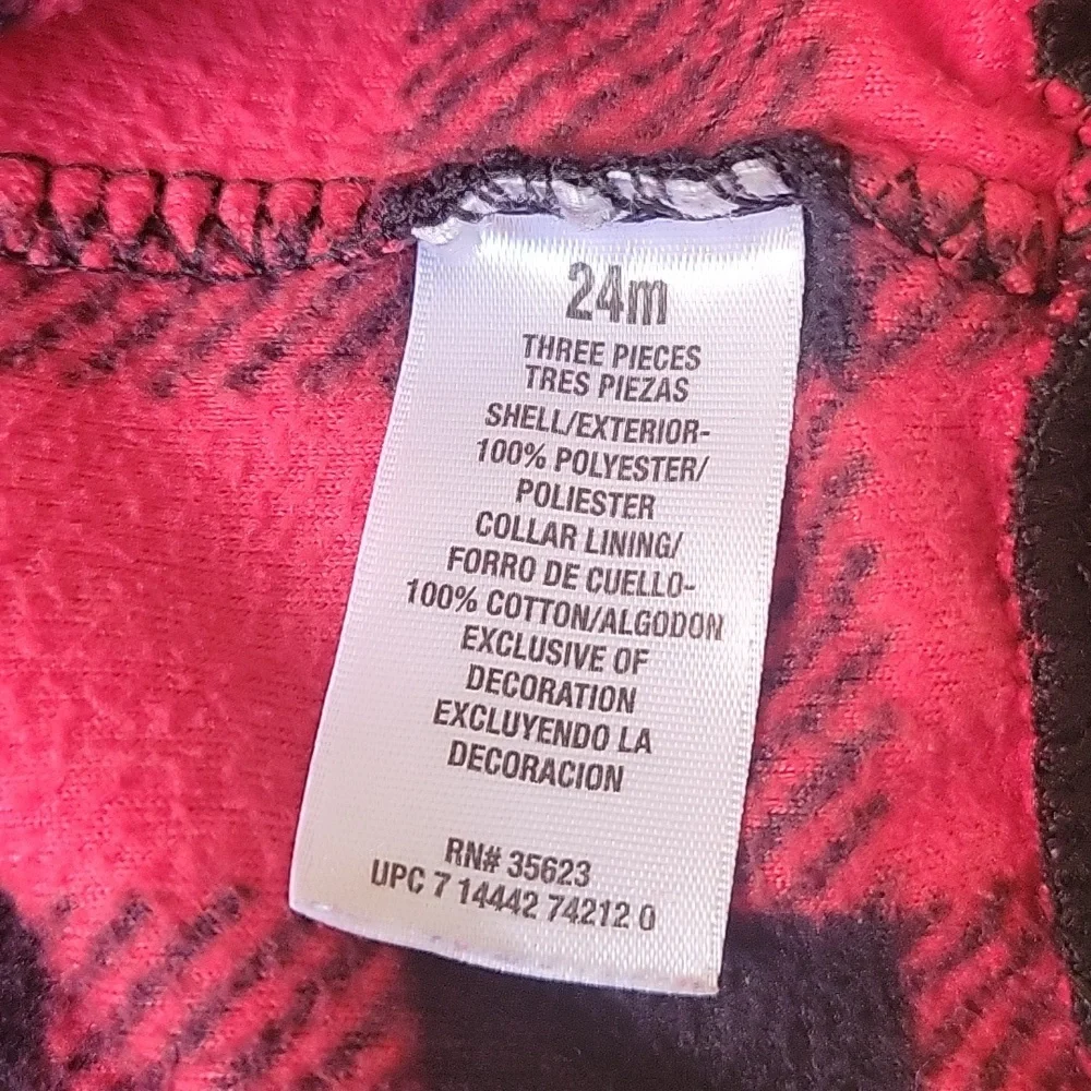 *3/$15* Carter's 24M Buffalo Check Plaid Boys Vest